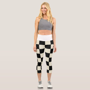 Leggings Capri Écran blanc taille