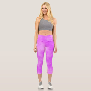 Leggings Capri Effet nuage tempête élégant Violet