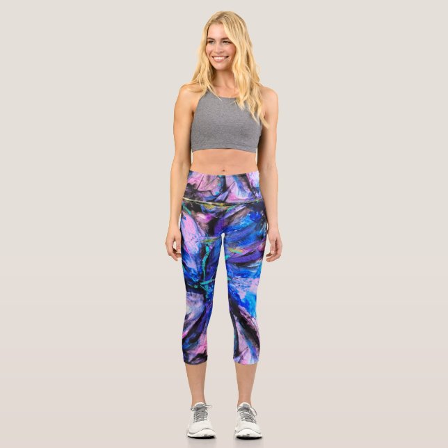 Leggings Capri Électrique (Recto)