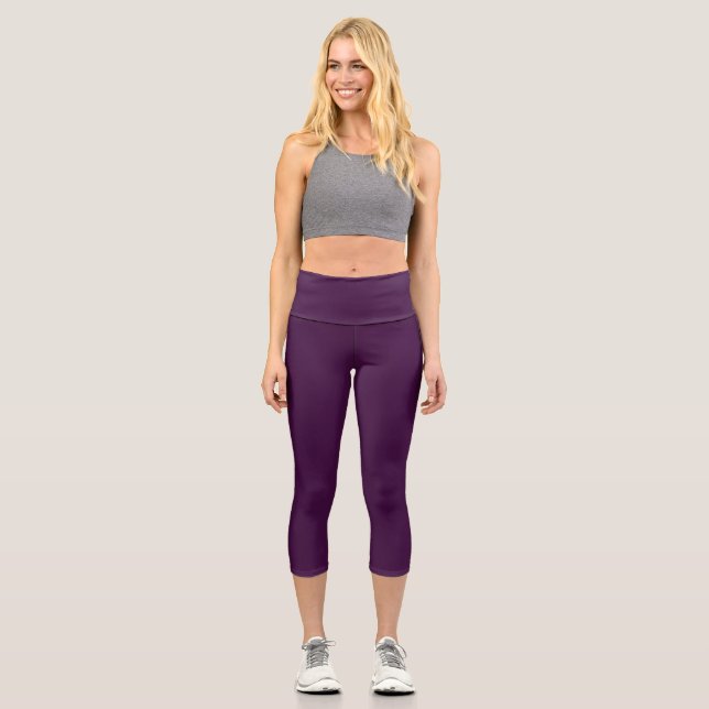 Leggings Capri Élégance du vin (Recto)