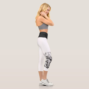 Leggings Capri Elégant Geo Yoga Capri Leggings! 🪐 ✨