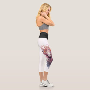 Leggings Capri Elégant Geo Yoga Capri Leggings! 🪐 ✨
