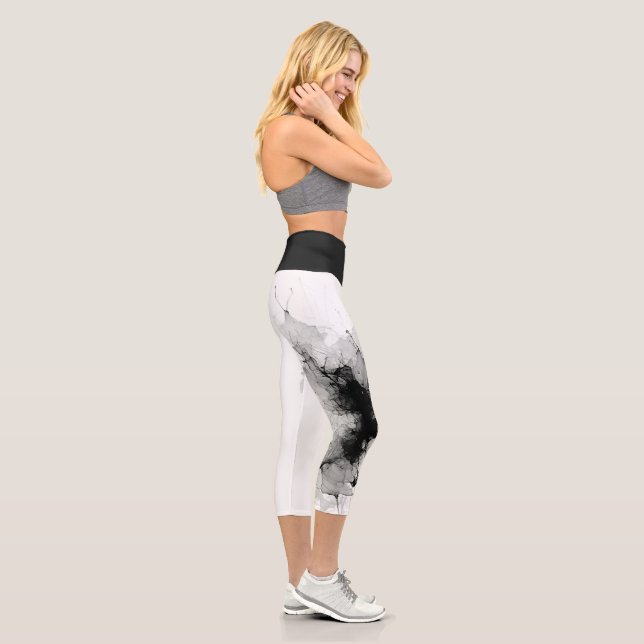 Leggings Capri Elégant Geo Yoga Capri Leggings! 🪐 ✨ (Droite)