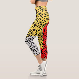Leggings Capri Elégant point rustique coloré