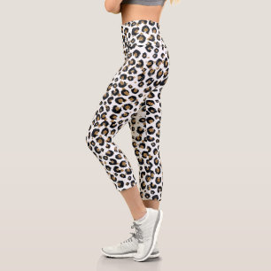 Leggings Capri Elégante Parties scintillant or Poster de animal 