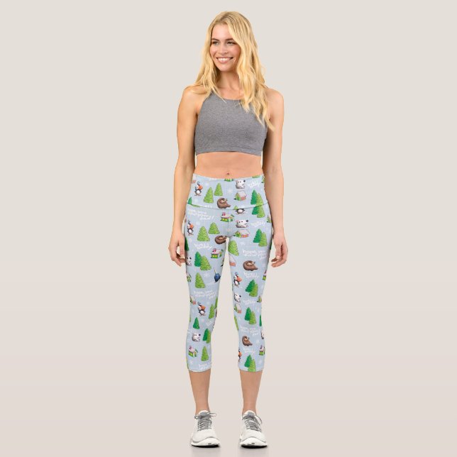Leggings Capri Elf the Movie | Bye Buddy Hope Vous Trouvez Votre  (Recto)