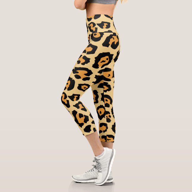 Leggings Capri Empreinte de léopard (Gauche)