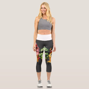 Leggings Capri Équipe drôle de glace qui fond personnage mignon a