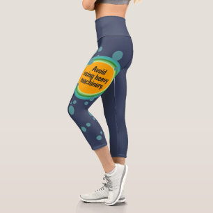 Leggings Capri Évitez d'utiliser la machinerie lourde Bulle radia