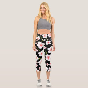 Leggings Capri Exercice Colorful Floral yoga