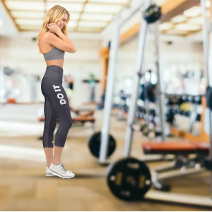 Leggings Capri Exercice pour femmes 'FAIS-LE'