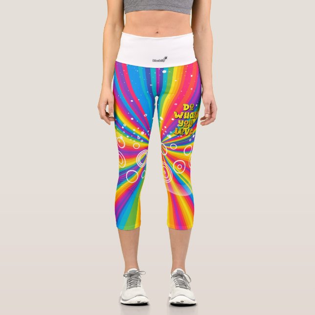 Leggings Capri Faites ce que vous aimez ! Motivation (Recto)