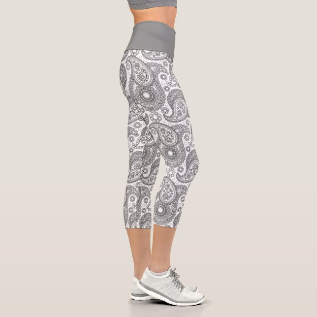 Leggings Capri Fancy Paisley Capris (Droite)