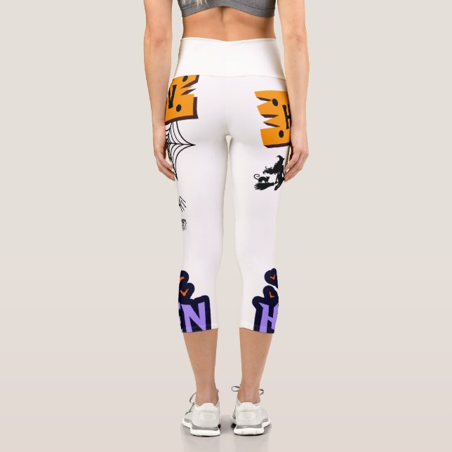 Leggings Capri Fête d'Halloween (Verso)