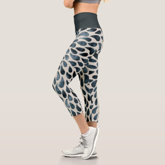 Leggings Capri Feuille migte Motif