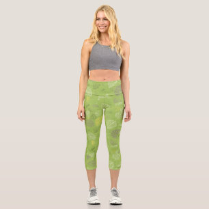 Leggings Capri Feuilles d'automne Motif 6