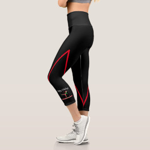 Leggings Capri Filles Gymnastique Elfe de Noël