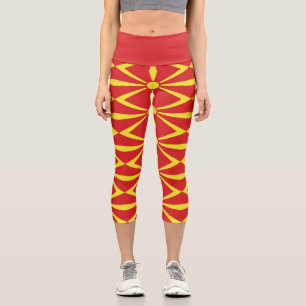 Leggings Capri Flag de Macedonia