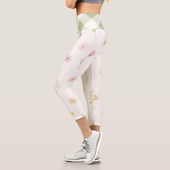 Leggings Capri Fleur Blanche (Gauche)