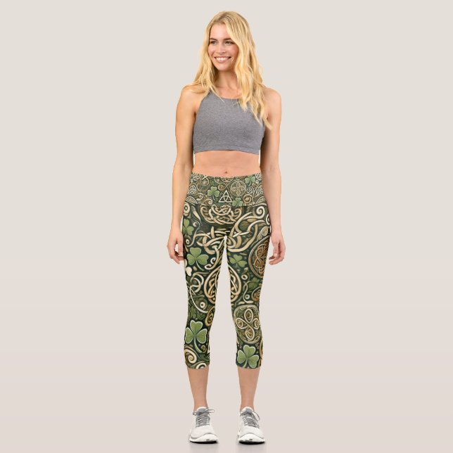 Leggings Capri Fleur celtique (Recto)