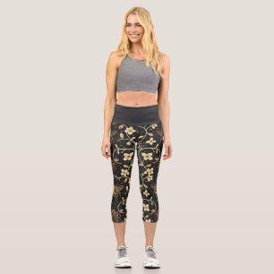 Leggings Capri Fleur d'abeille à miel