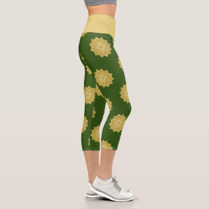 Leggings Capri Fleur de Vie - Mandala Indien 4