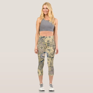 Leggings Capri Fleur haut de taille