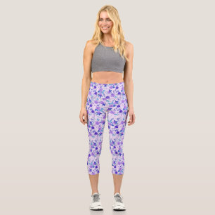 Leggings Capri Fleur haut de taille