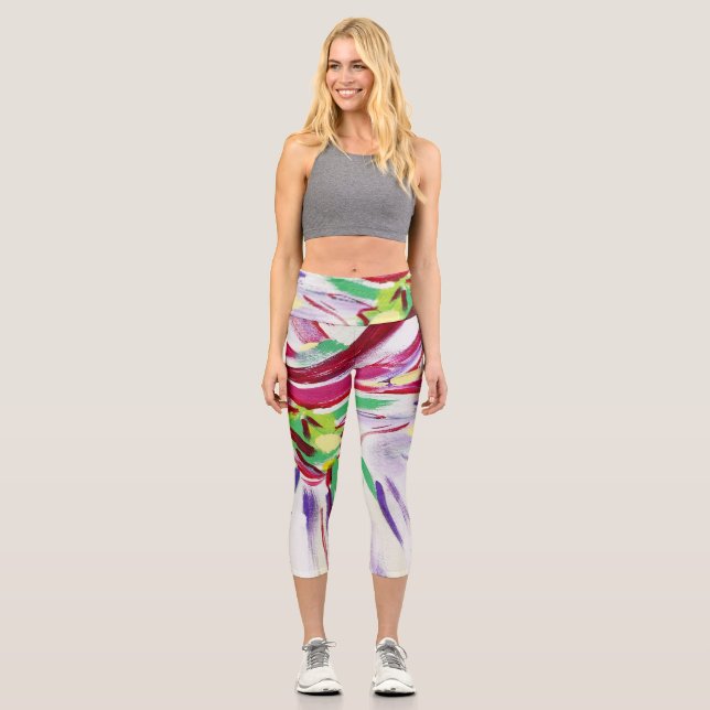 Leggings Capri Fleur montante (Recto)