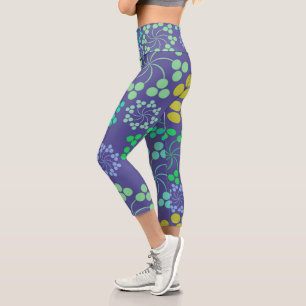 Leggings Capri Fleurs Zazzle_Growshop.