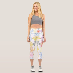 Leggings Capri Fleurs   Zazzle_Growshop.