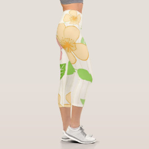 Leggings Capri Fleurs Zazzle_Growshop.
