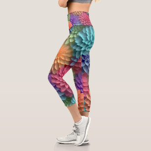 Leggings Capri Floral YOGA COLORÉ