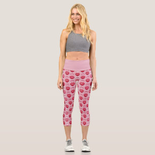 Leggings Capri friandises colorées motif de coeur de la Saint-Val