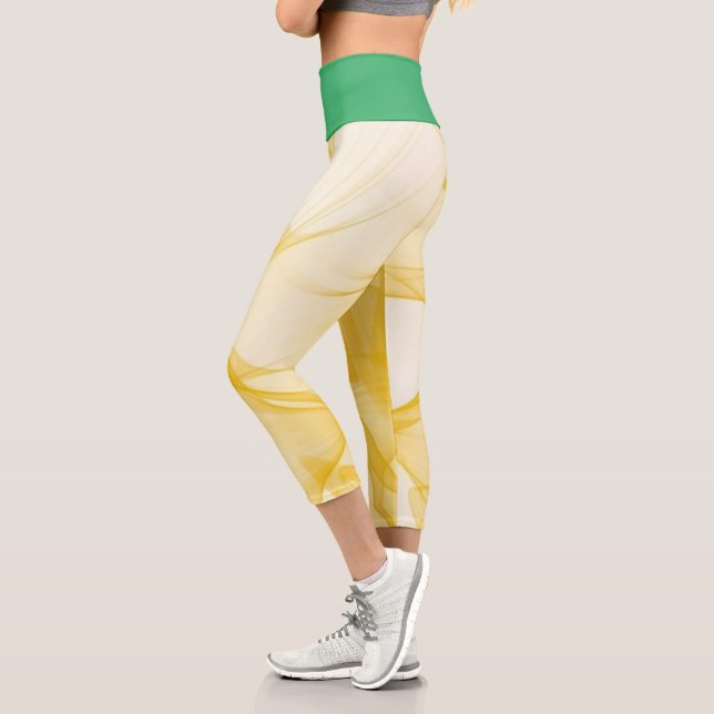 Leggings Capri Fumée Et Vert (Gauche)