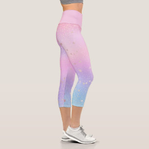 Leggings Capri Galaxie des Stars de Parties scintillant holograph