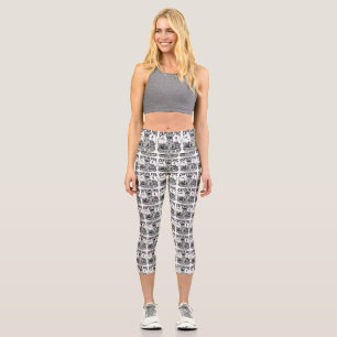 Leggings Capri Gardien des Mers Capitaine Renard Dessin Nautical