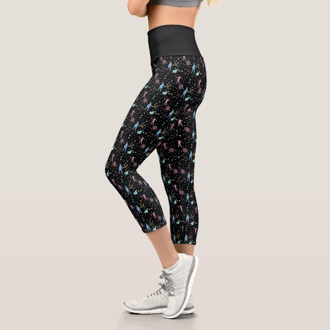 Leggings Capri Girls Archery - Girly Hearts Stars Archer (Gauche)