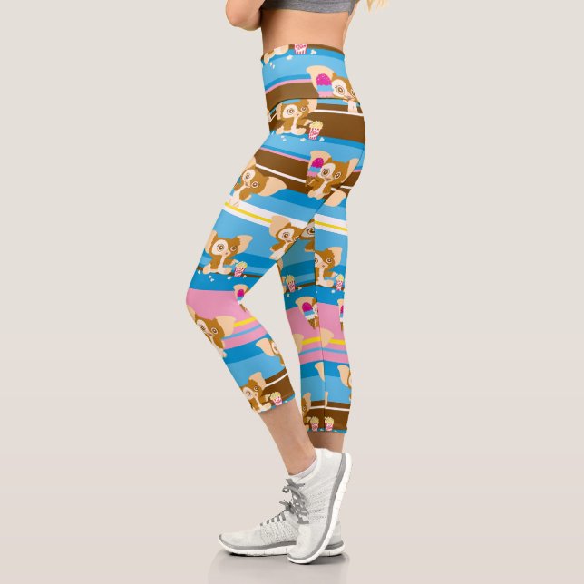 Leggings Capri Gizmo | Motif comique mignon (Gauche)
