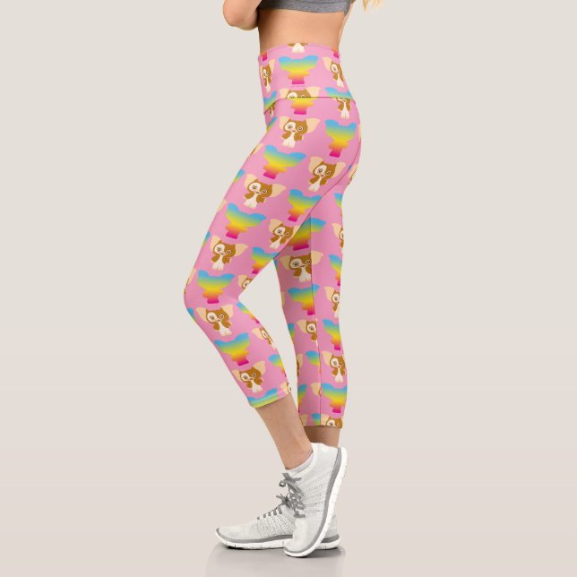 Leggings Capri Gizmo | Rainbow Pattern (Gauche)