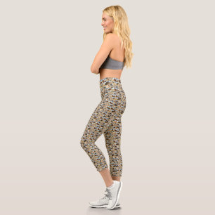 Leggings Capri **"Grace d'or : un collage photo de Palomino"**