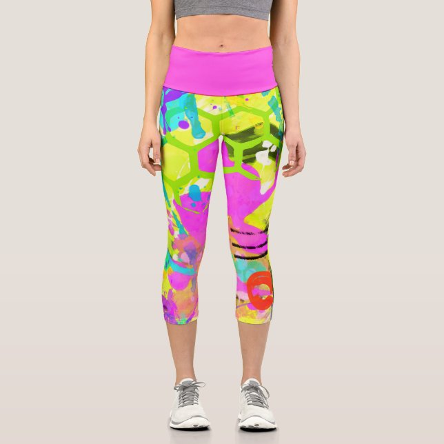 Leggings Capri Graffiti été (Recto)