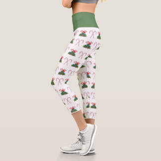 Leggings Capri Grenouille de Noël aux Sucres de canne
