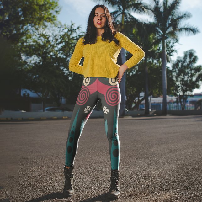 Leggings Capri Guerrier maasaï (Créateur téléchargé)