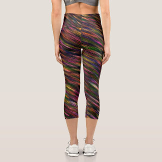 Leggings Capri High Waisted Capris diagonal rosado.
