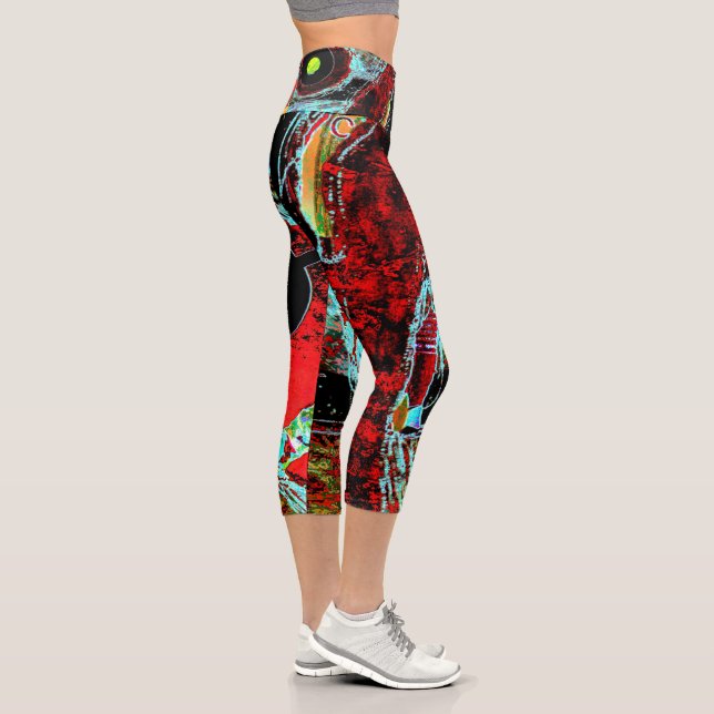 Leggings Capri High Waisted Capris – Serpent Frequency Abstract  (Droite)