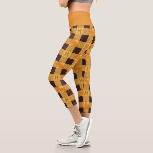 Leggings Capri HUFFLEPUFF™ Check Plaid Motif