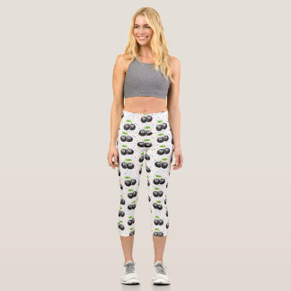 Leggings Capri Huit boules rétro, style minimaliste, chance Class