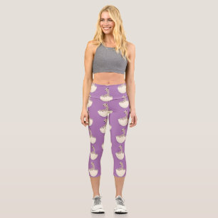 Leggings Capri Illustration d'autruche pour bébé à couver mignon
