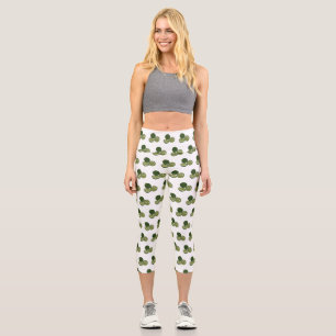 Leggings Capri Illustration de chaux Kaffir